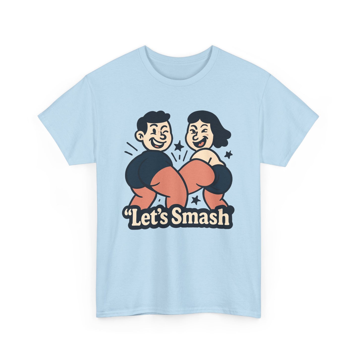 Let's Smash Tee — Retro Couples Valentine's T-Shirt