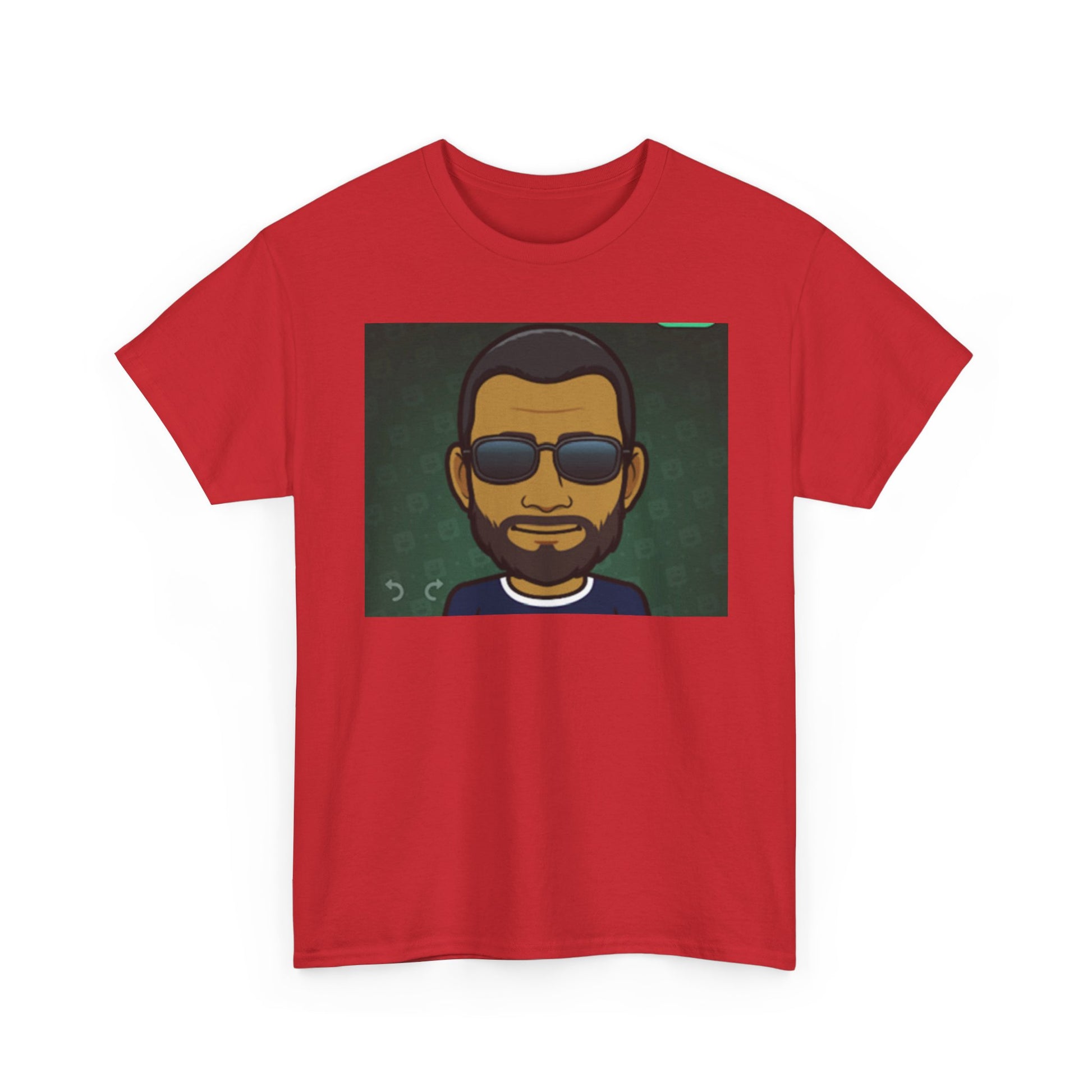 Bitmoji Portrait Tee — Cool Sunglasses Avatar Graphic T-Shirt Printify