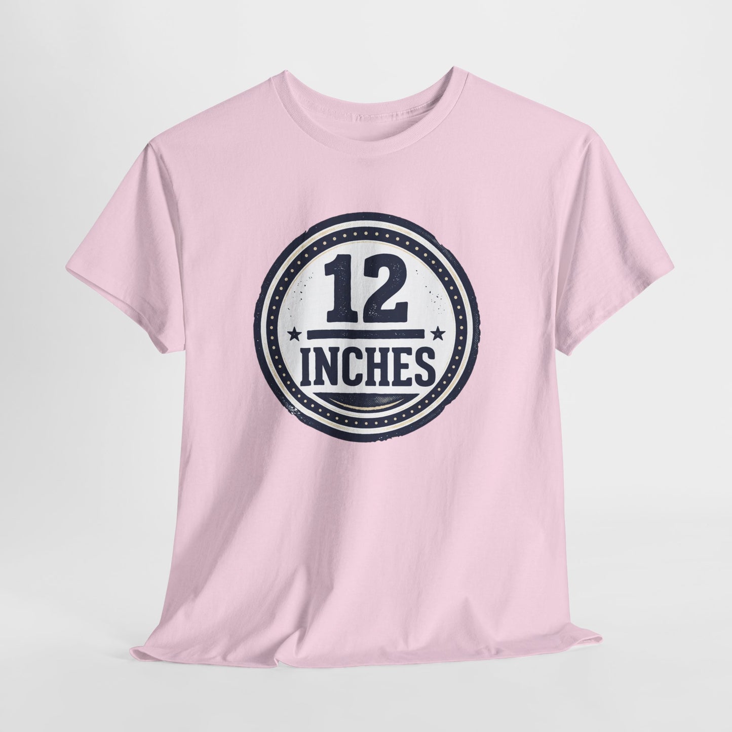 12 Inches Badge T-Shirt — Vintage Stamp Graphic Tee