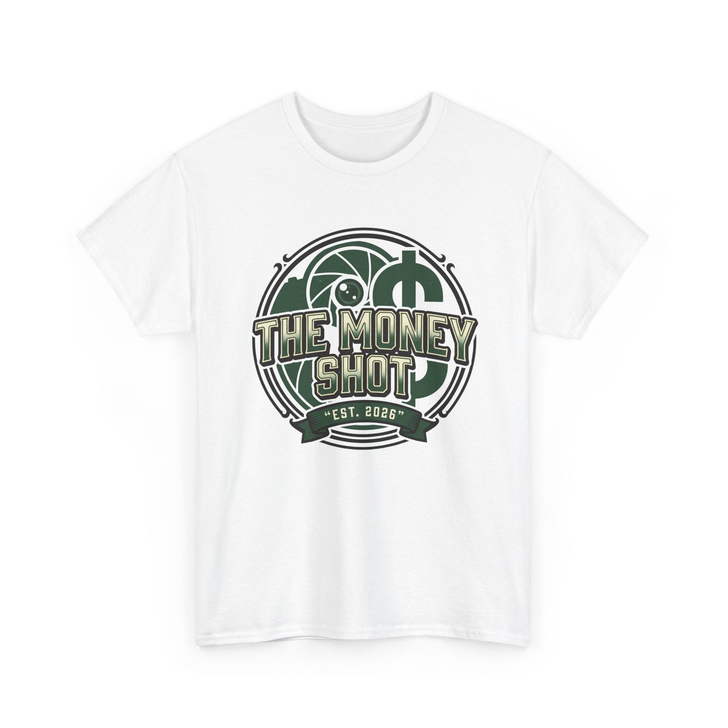 The Money Shot Graphic Tee — Retro Dollar Logo T-Shirt