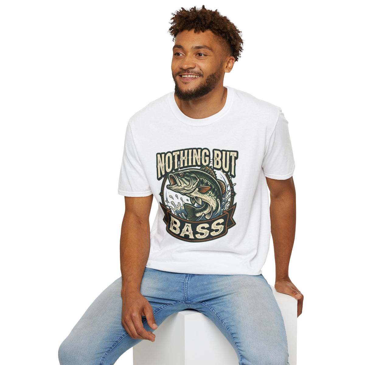 Nothing But Bass Fishing T-Shirt — Retro Largemouth Bass Graphic Tee