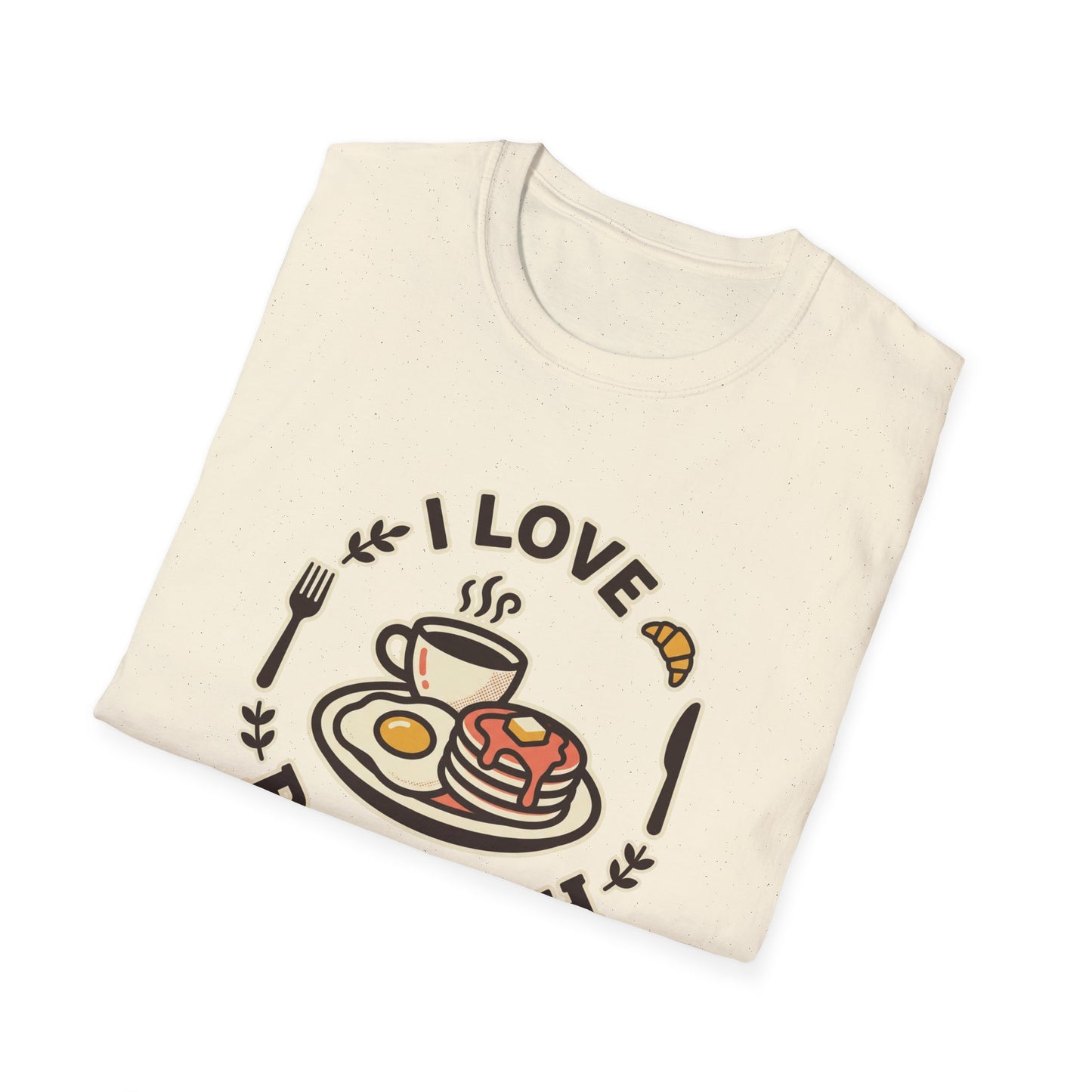 Brunch Lover T-Shirt – "I Love Brunch" Pancakes & Coffee Graphic Tee