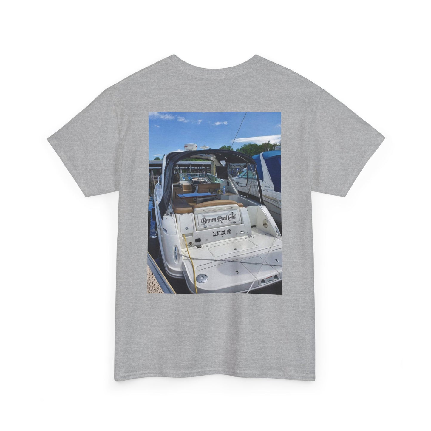 Custom Photo Print T-Shirt — Personalized Selfie Tee ("Welcome" Coffee Graphic) Printify