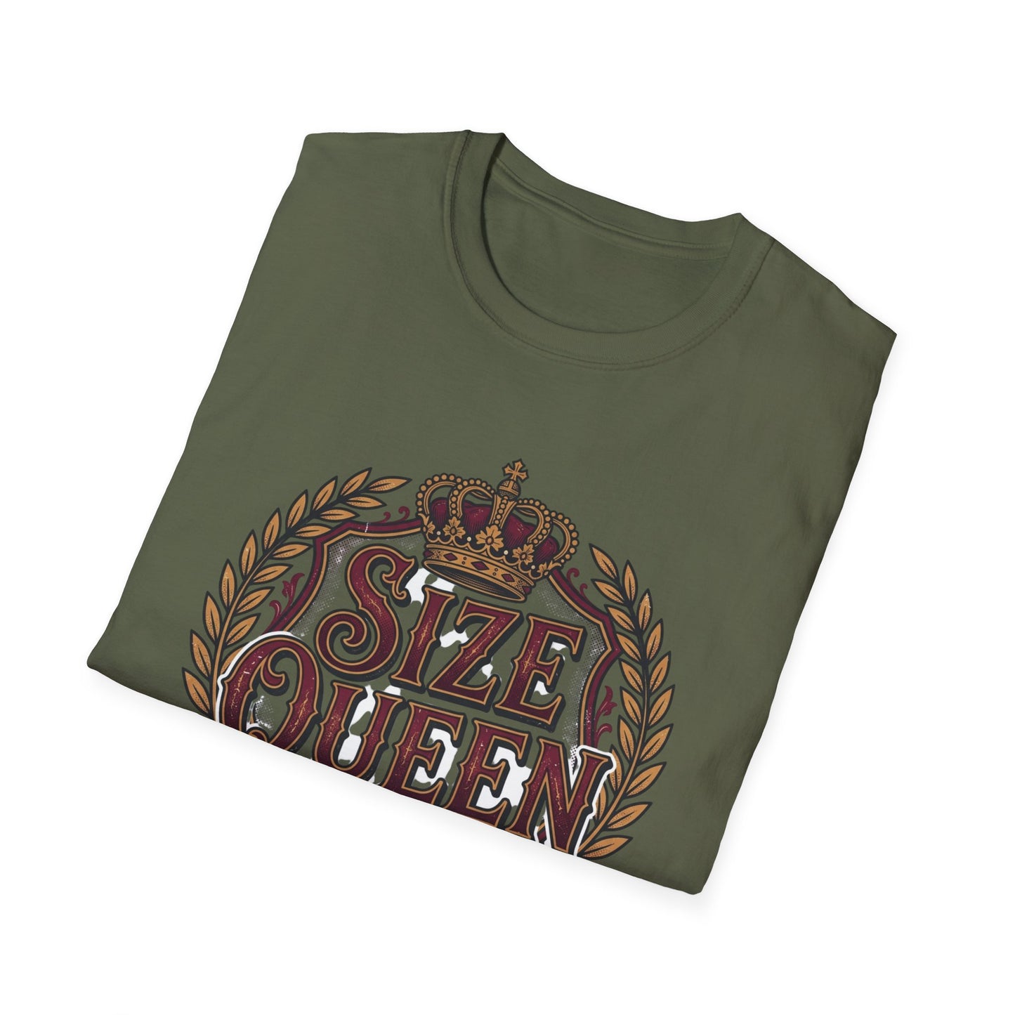 Size Queen T‑Shirt — Vintage Crown Graphic Tee Printify