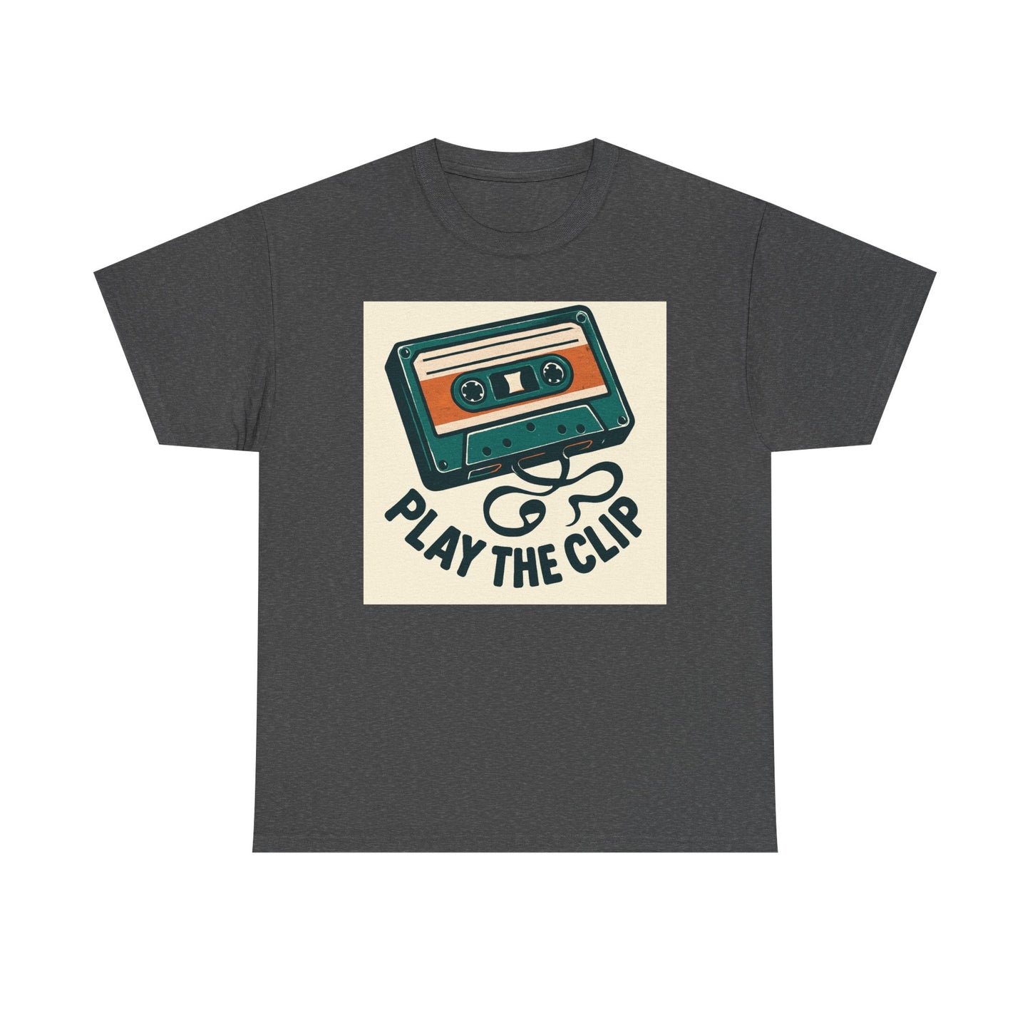 Cassette Tape 'Play the Clip' T-Shirt — Retro Music Tee Printify