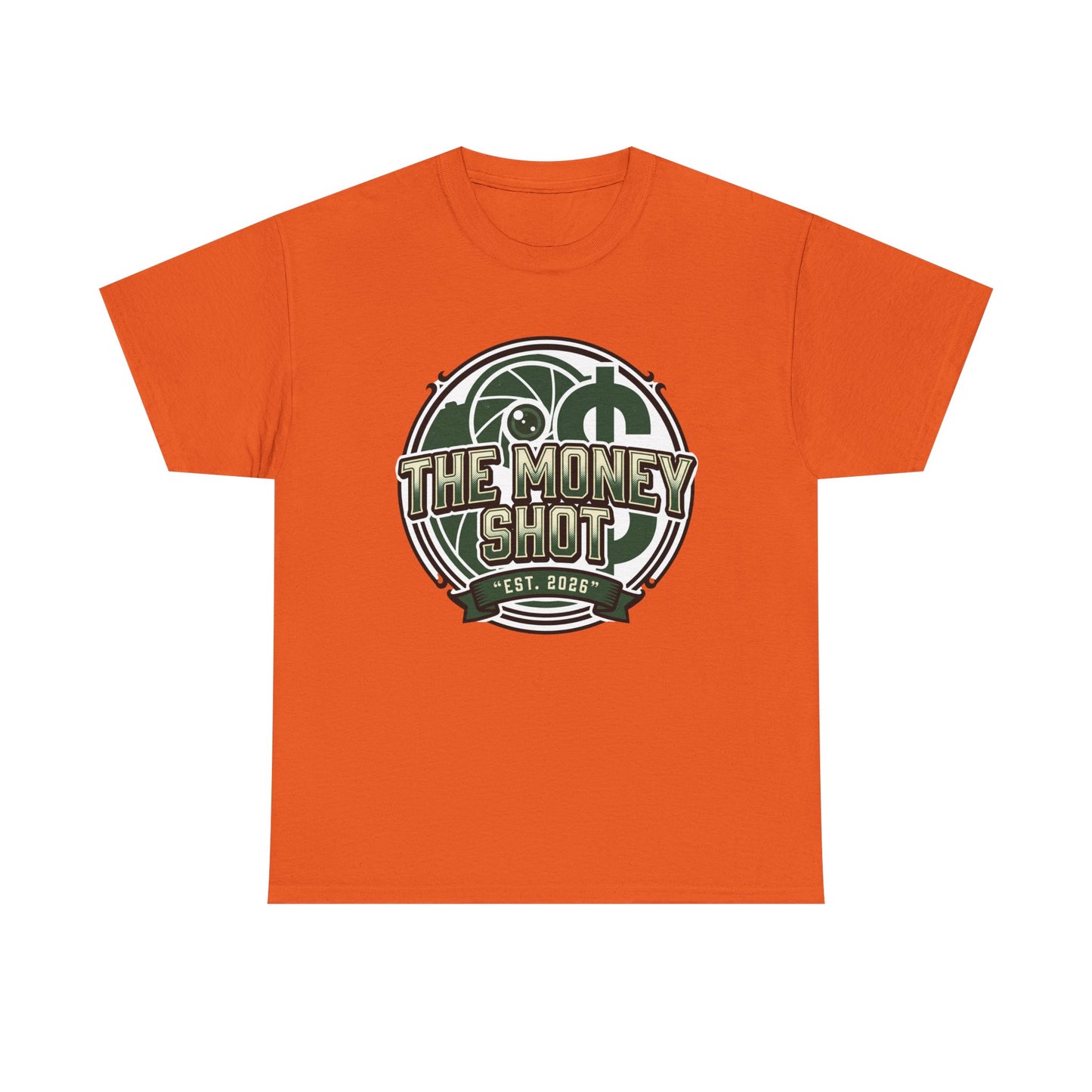 The Money Shot Graphic Tee — Retro Dollar Logo T-Shirt