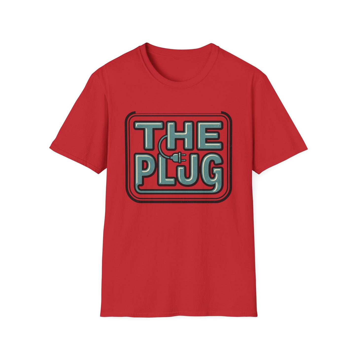 The Plug Graphic T-Shirt — Retro Power Cord Logo Tee