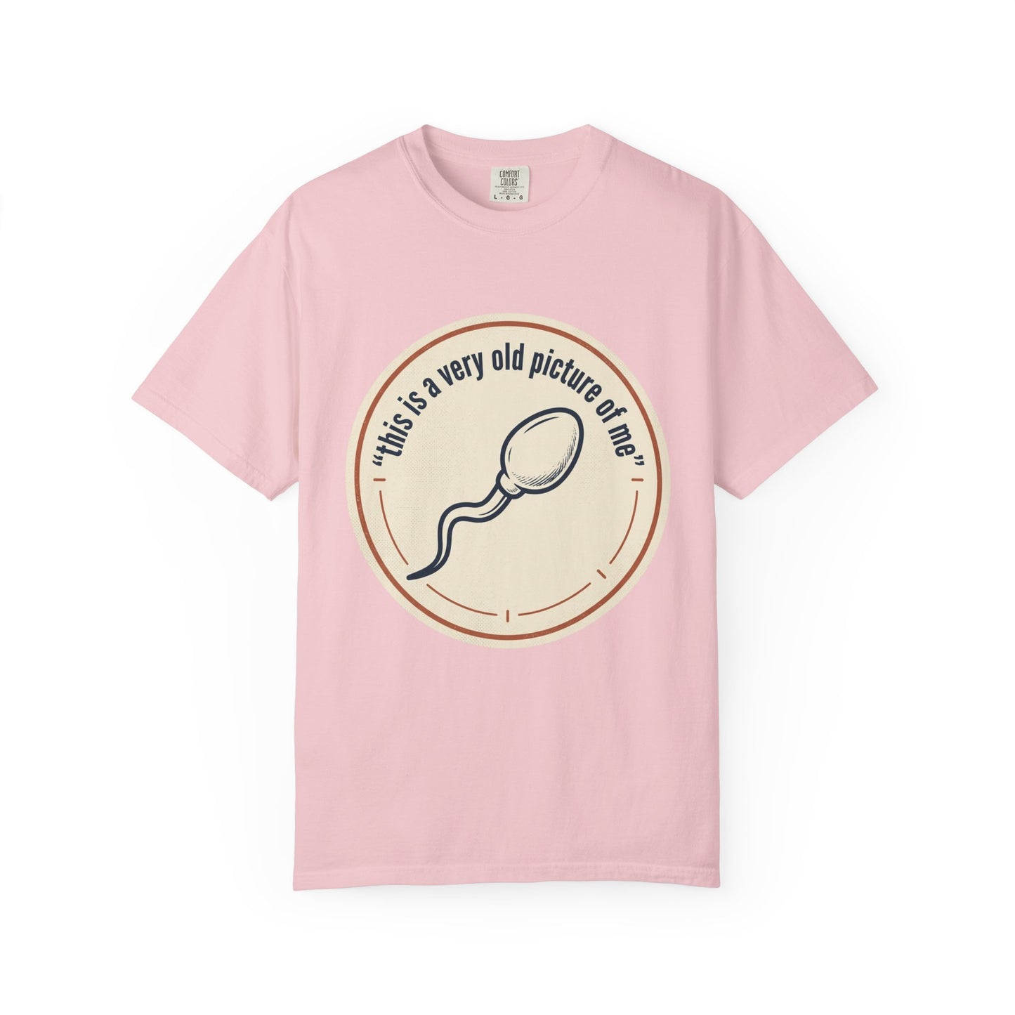 Vintage Sperm Graphic T-Shirt — "this is a very old picture of me"