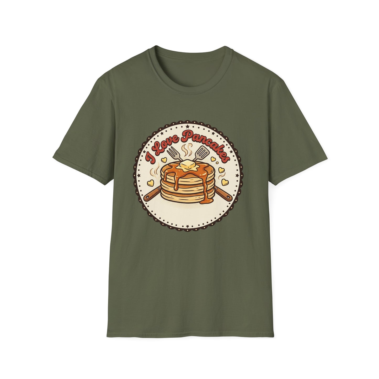Pancake Love T-Shirt — Cute Stack of Pancakes Breakfast Tee