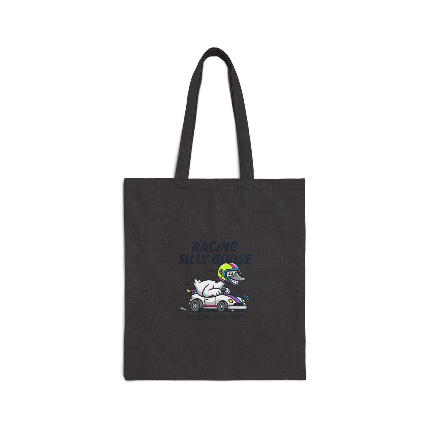 Racing Silly Goose Tote | motorsport parody, checkered race day