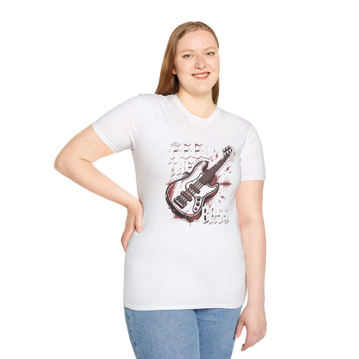 Bass Guitar Graphic T-Shirt — Rock Music Tee ("Bass Player")