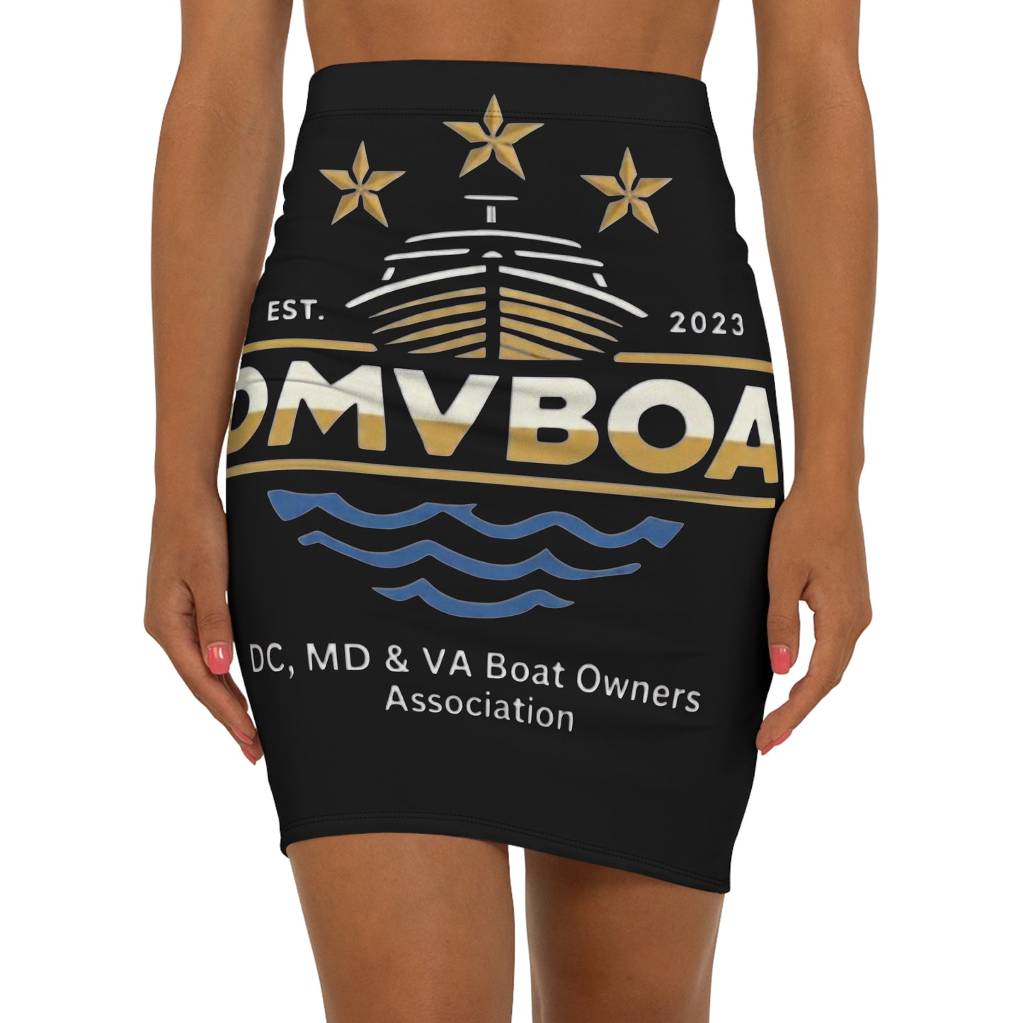 Boat Owners Association Pencil Skirt — DMV Boat Club Logo