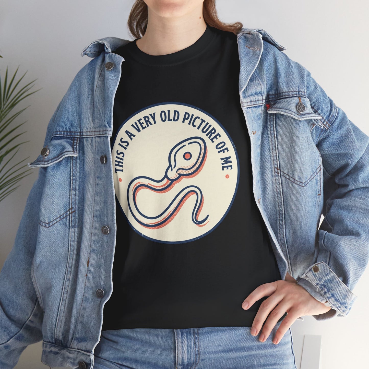 "This Is A Very Old Picture Of Me" Retro Snake Graphic Tee