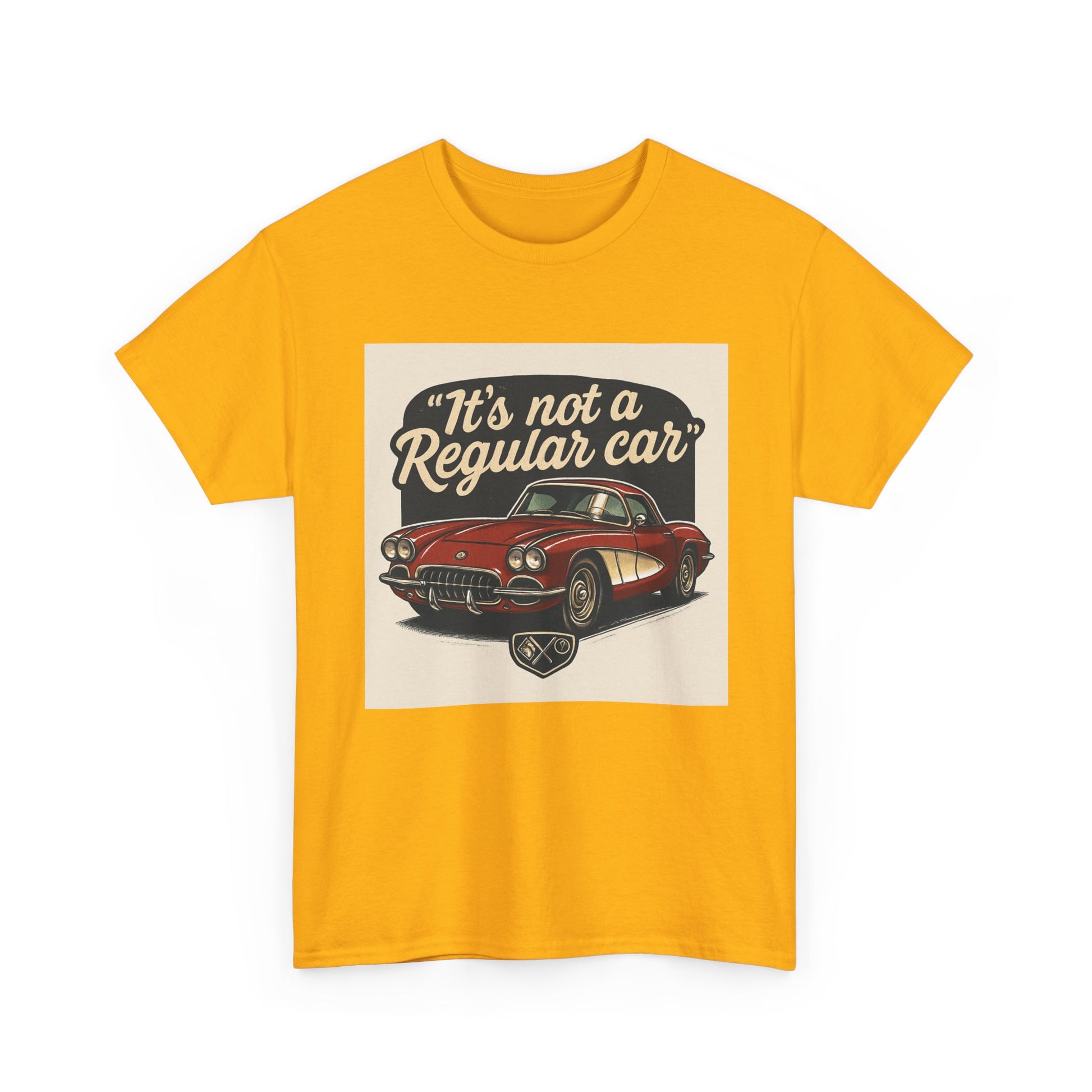 Classic Car Tee — "It's Not a Regular Car" Vintage Muscle Car Shirt Printify