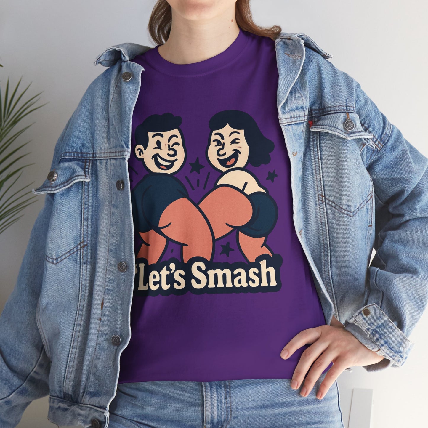 Let's Smash Tee — Retro Couples Valentine's T-Shirt