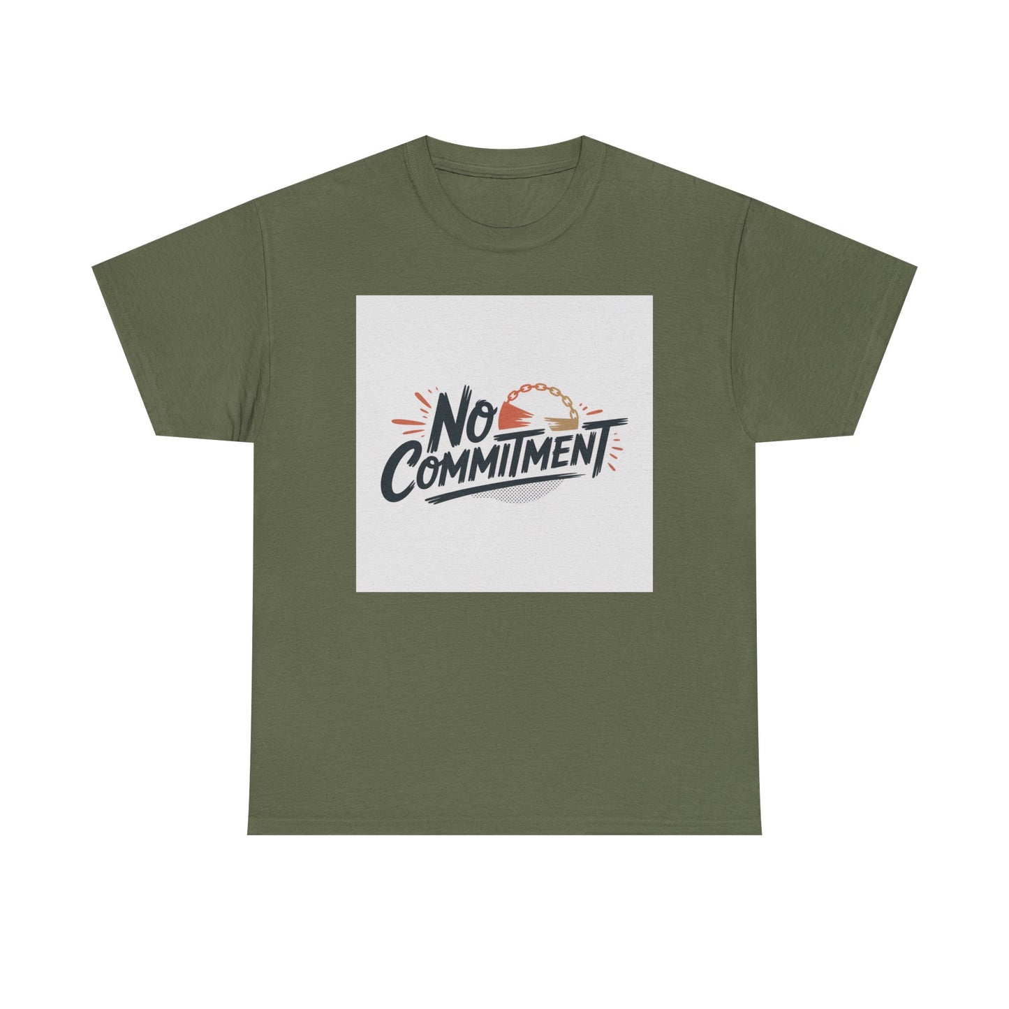 No Commitment T-Shirt — Funny Casual Graphic Tee for Dating & Freedom Lovers