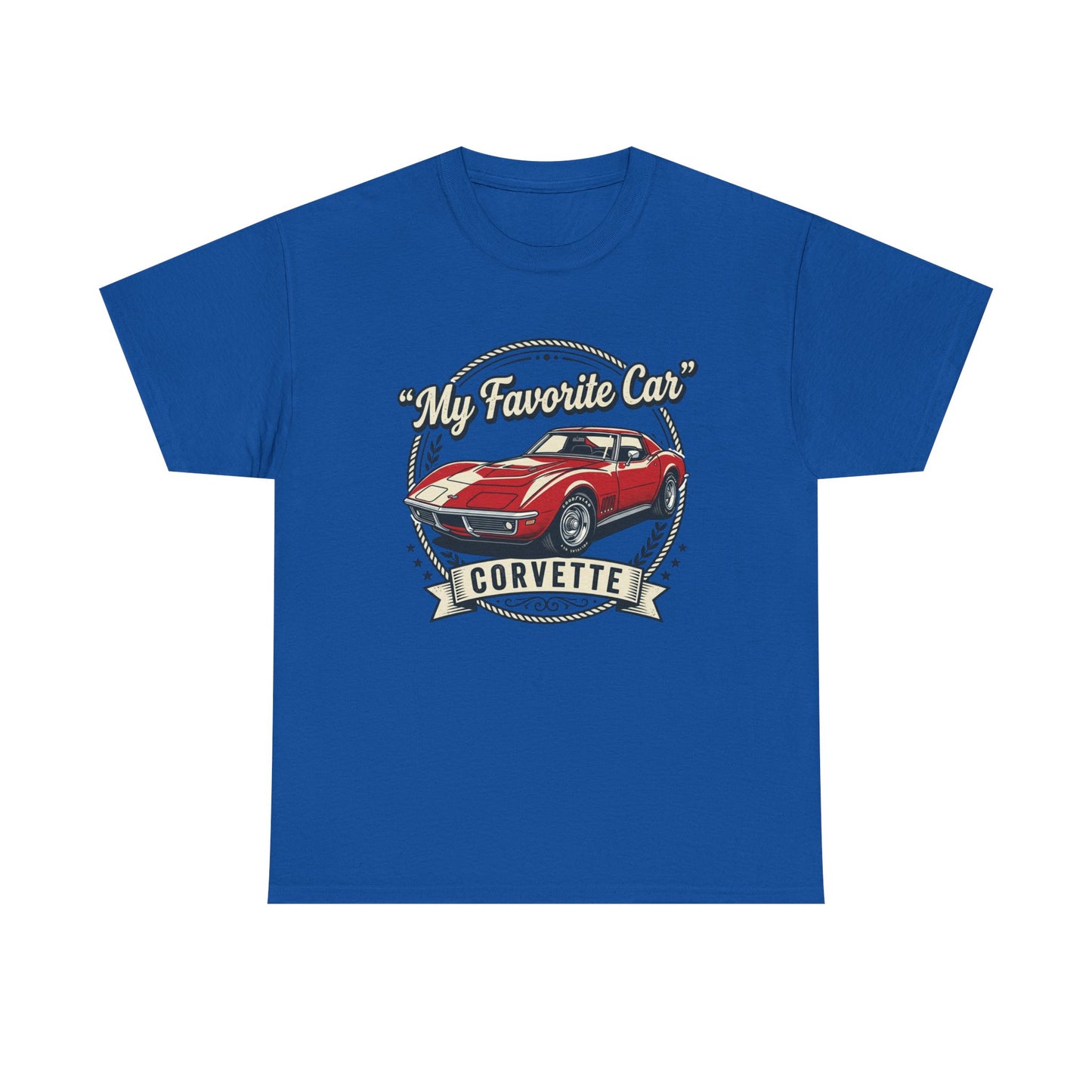 Corvette 'My Favorite Car' Classic Muscle Tee Printify