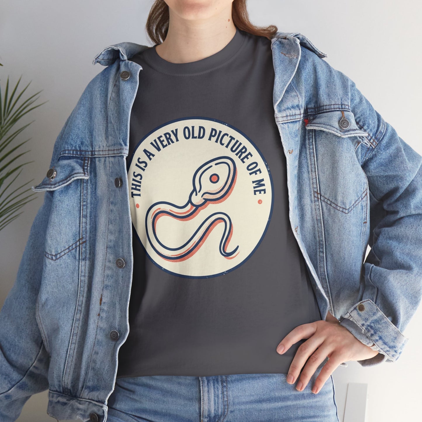 "This Is A Very Old Picture Of Me" Retro Snake Graphic Tee