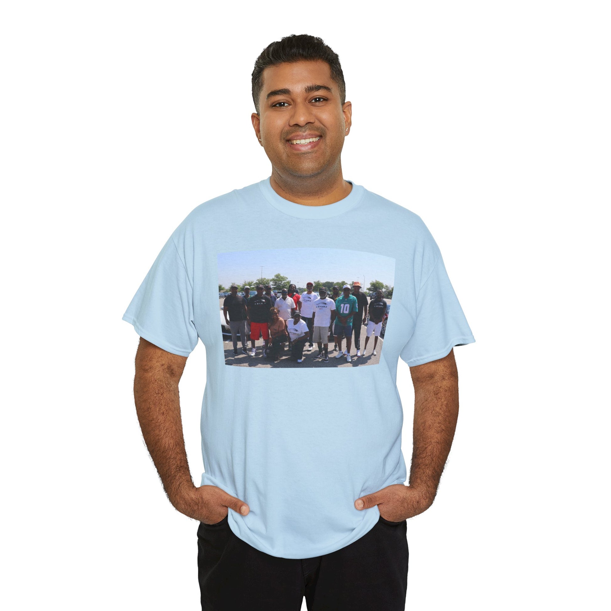 C-RYDERZ Group Photo Custom Tee — Personalized Reunion & Team Picture Shirt Printify