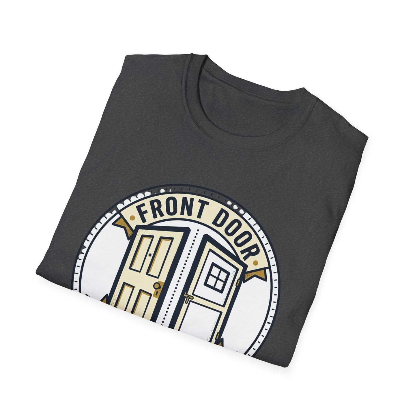 Front Door Back Door T-Shirt — Funny Two Doors Graphic Tee
