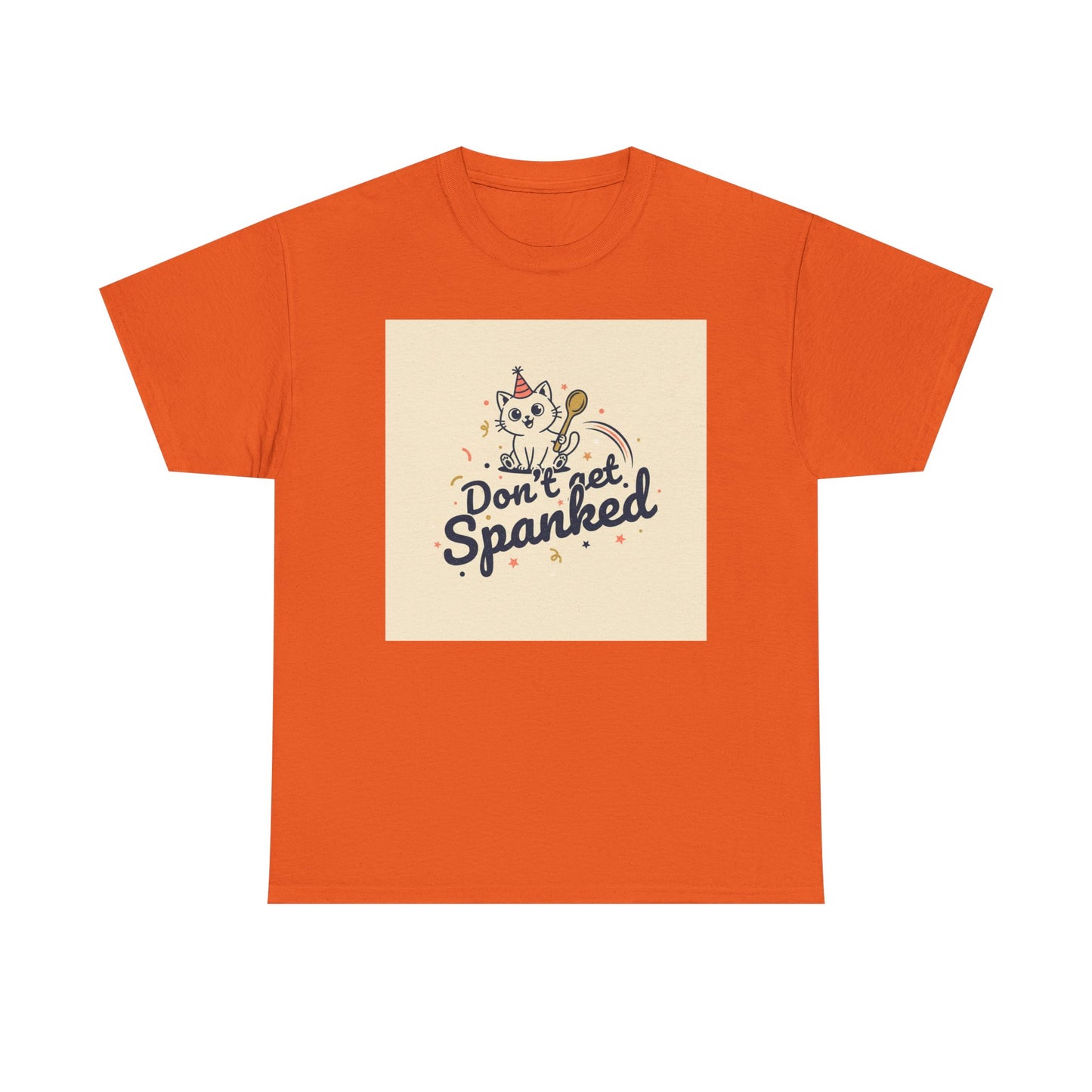 Don’t Get Spanked Cat Tee — Cute Retro Kitten Graphic T-Shirt Printify