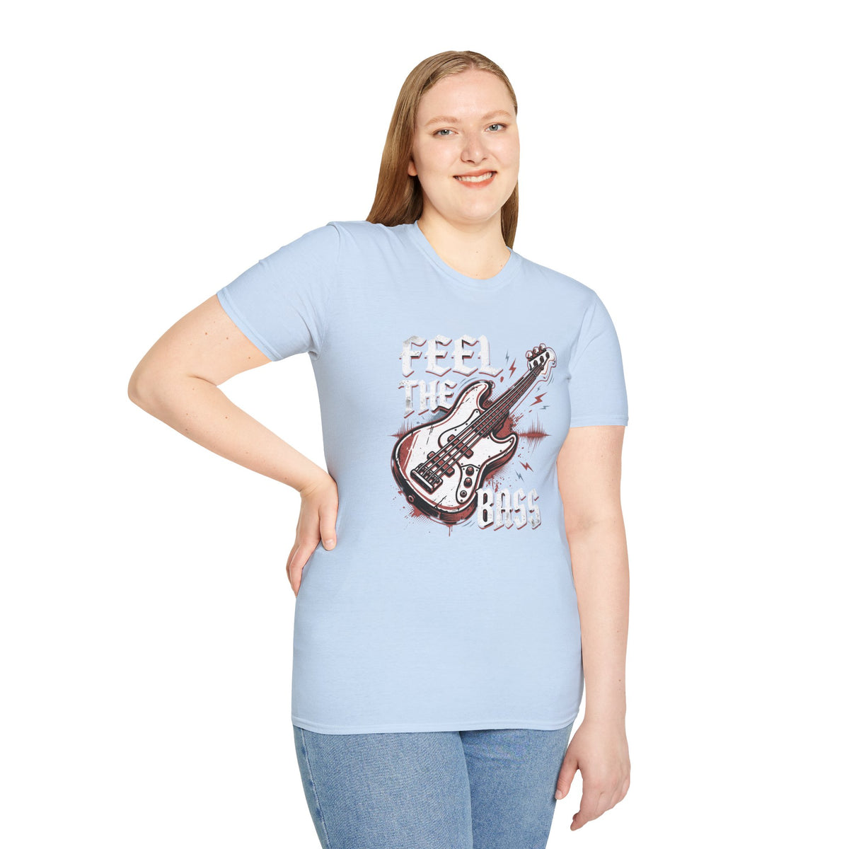 Bass Guitar Graphic T-Shirt — Rock Music Tee ("Bass Player")