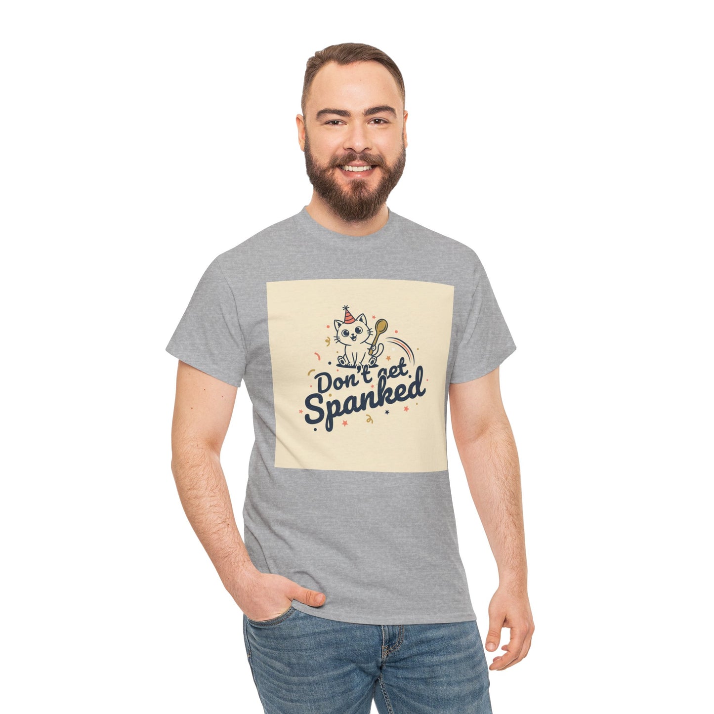 Don’t Get Spanked Cat Tee — Cute Retro Kitten Graphic T-Shirt Printify