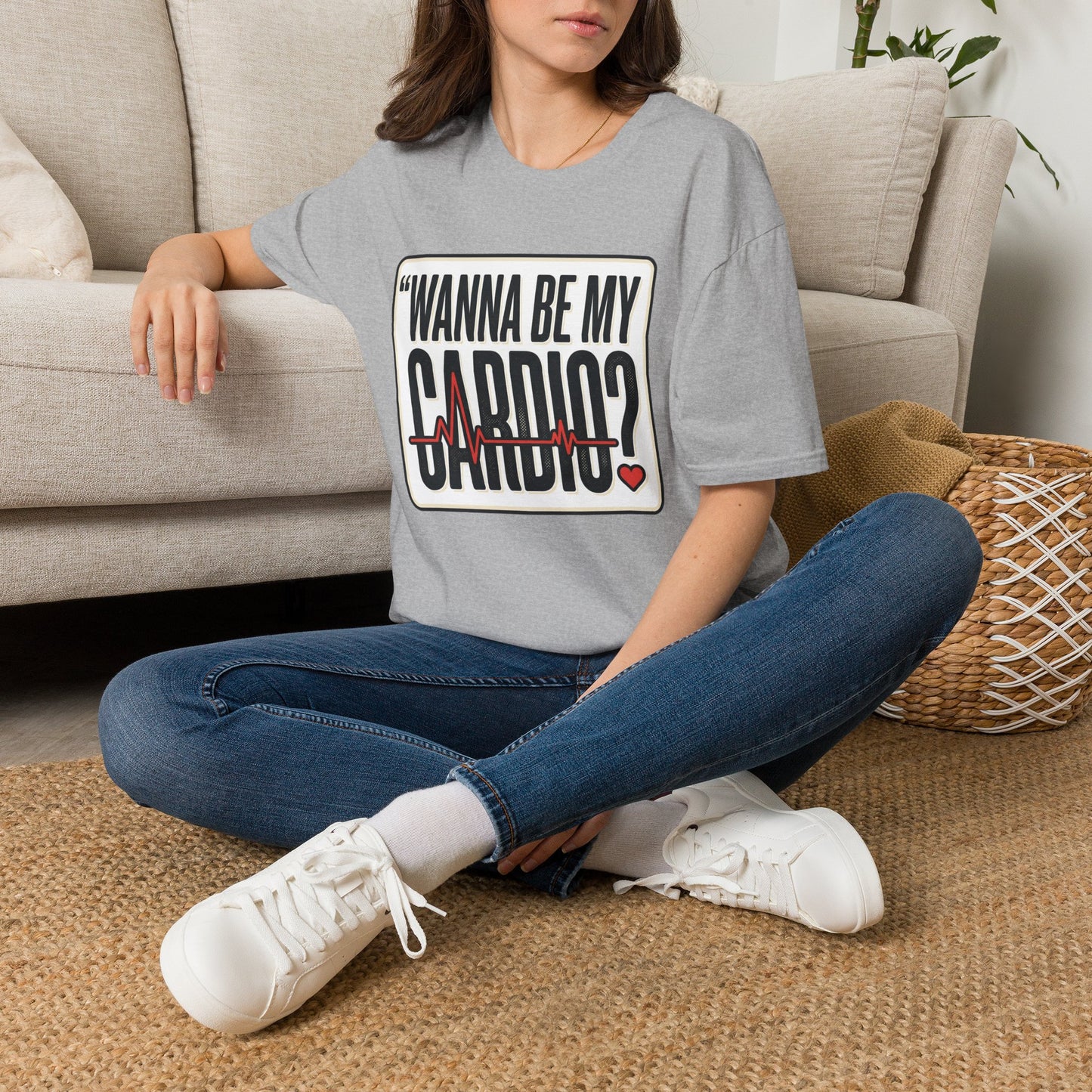 Wanna Be My Cardio? T-Shirt — Funny Fitness Graphic Tee for Gym Lovers