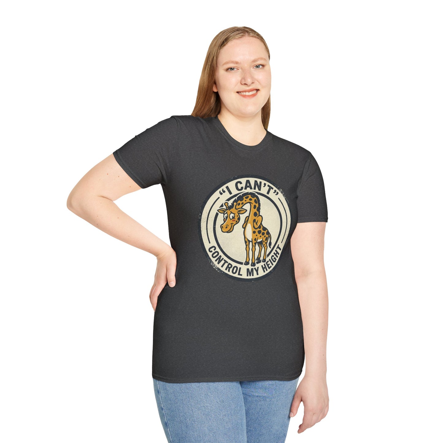 Giraffe 'I Can't Control My Height' T-Shirt