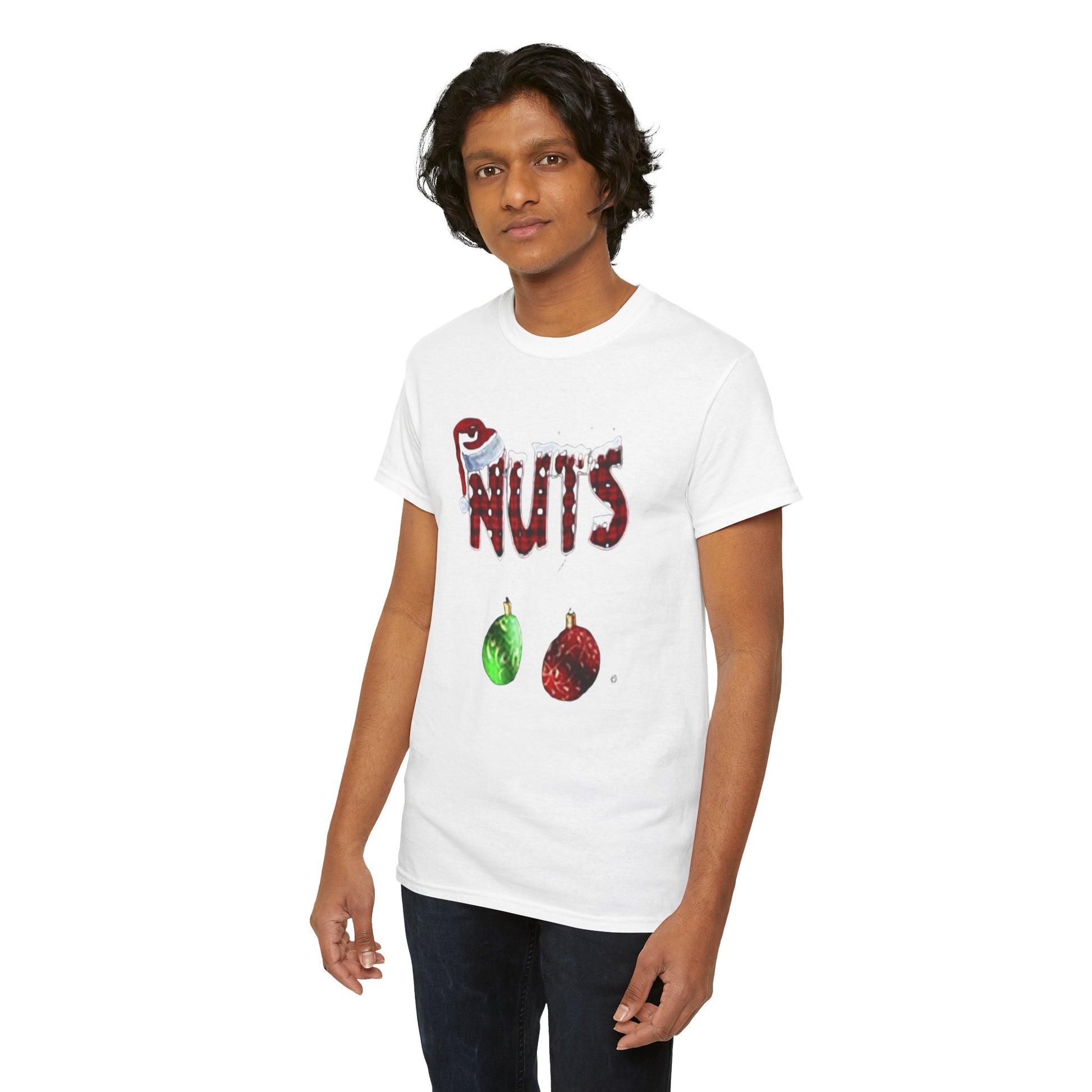 Holiday 'Nuts' Tee — Funny Christmas Ornament Graphic T-Shirt Printify
