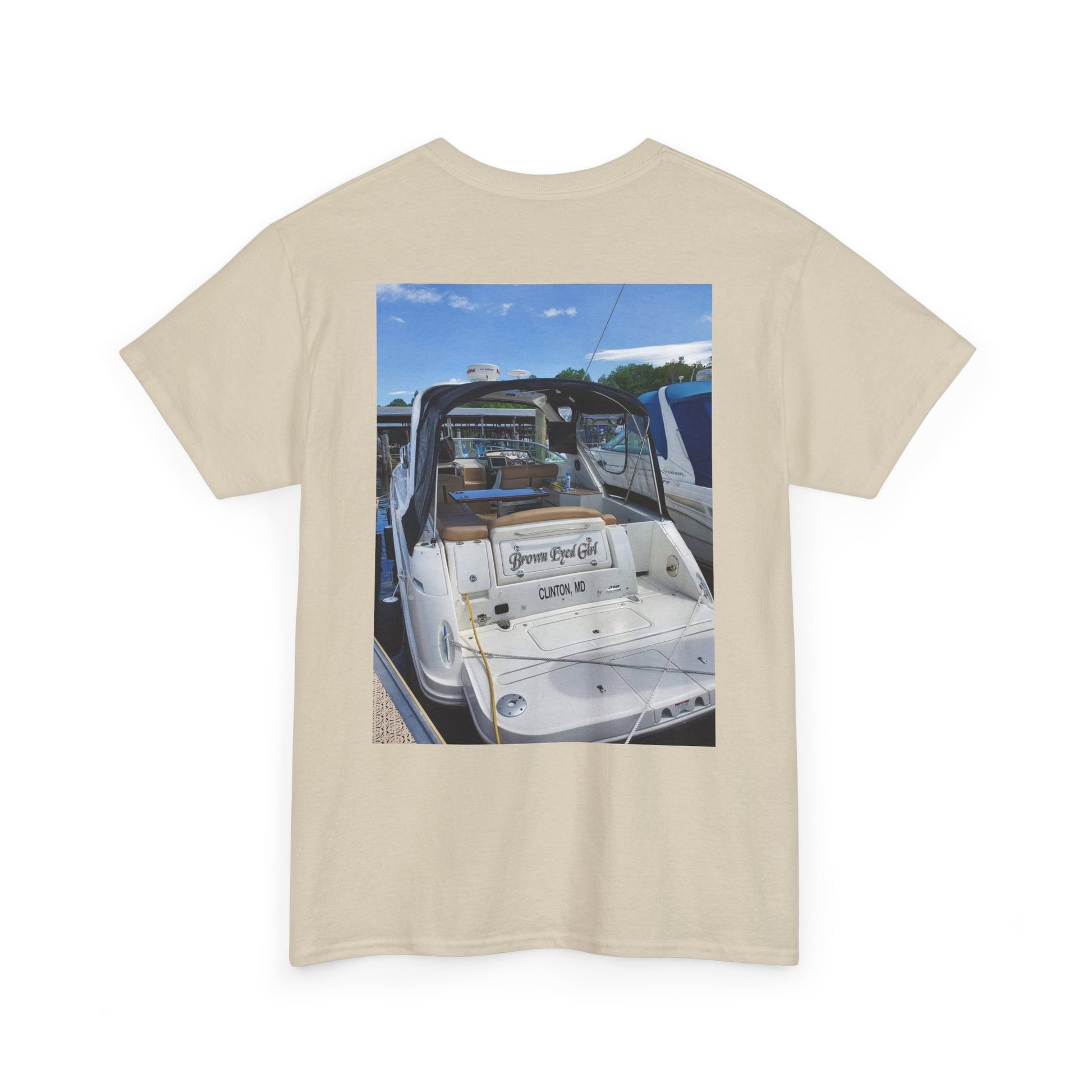 Custom Photo Print T-Shirt — Personalized Selfie Tee ("Welcome" Coffee Graphic) Printify