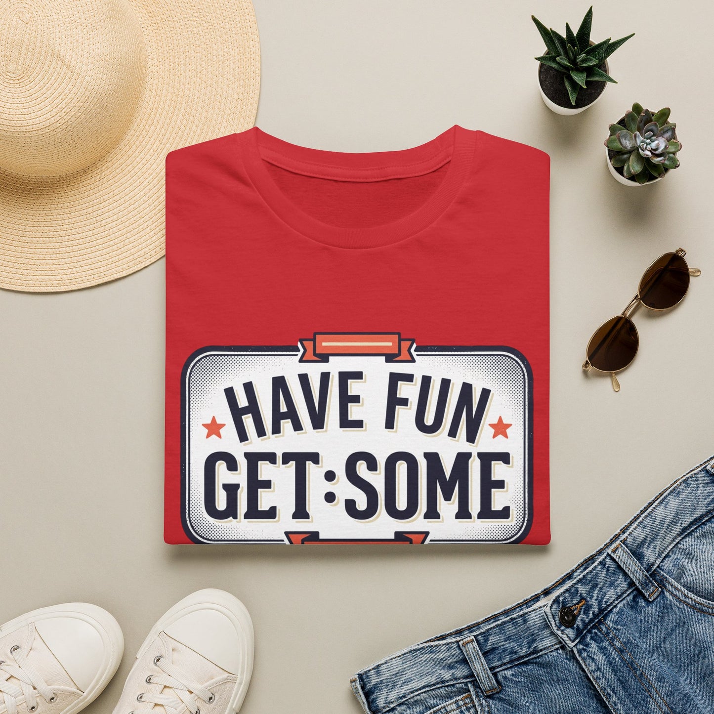 Have Fun Get Some T-Shirt — Retro Road Sign Graphic Tee