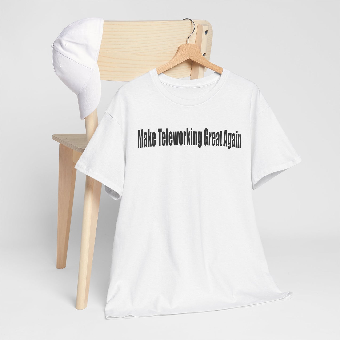 Make Teleworking Great Again Unisex Heavy Cotton Tee