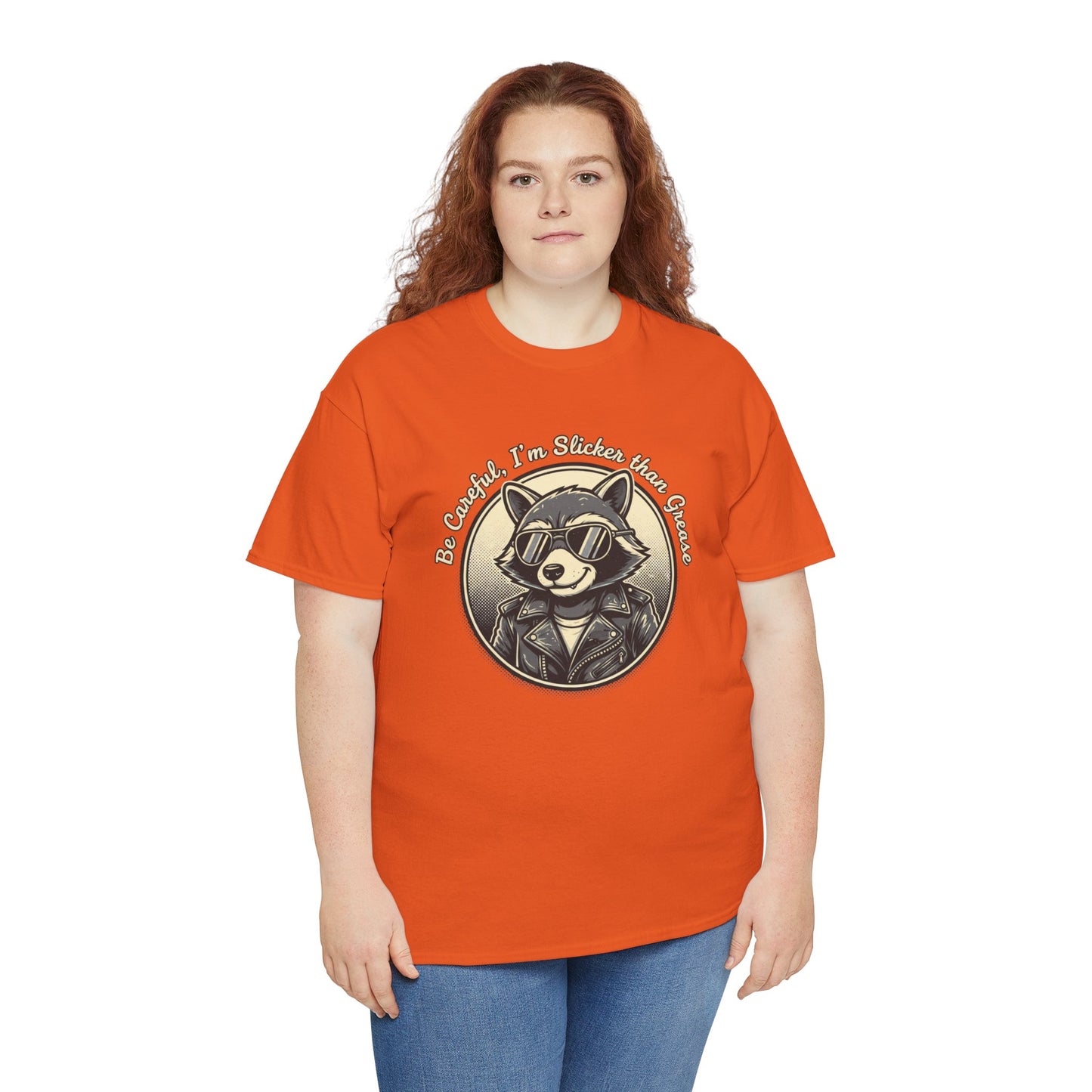 Raccoon Detective Graphic Tee — "Be Careful I’m Watching Your Snacks" Vintage Badge T-Shirt