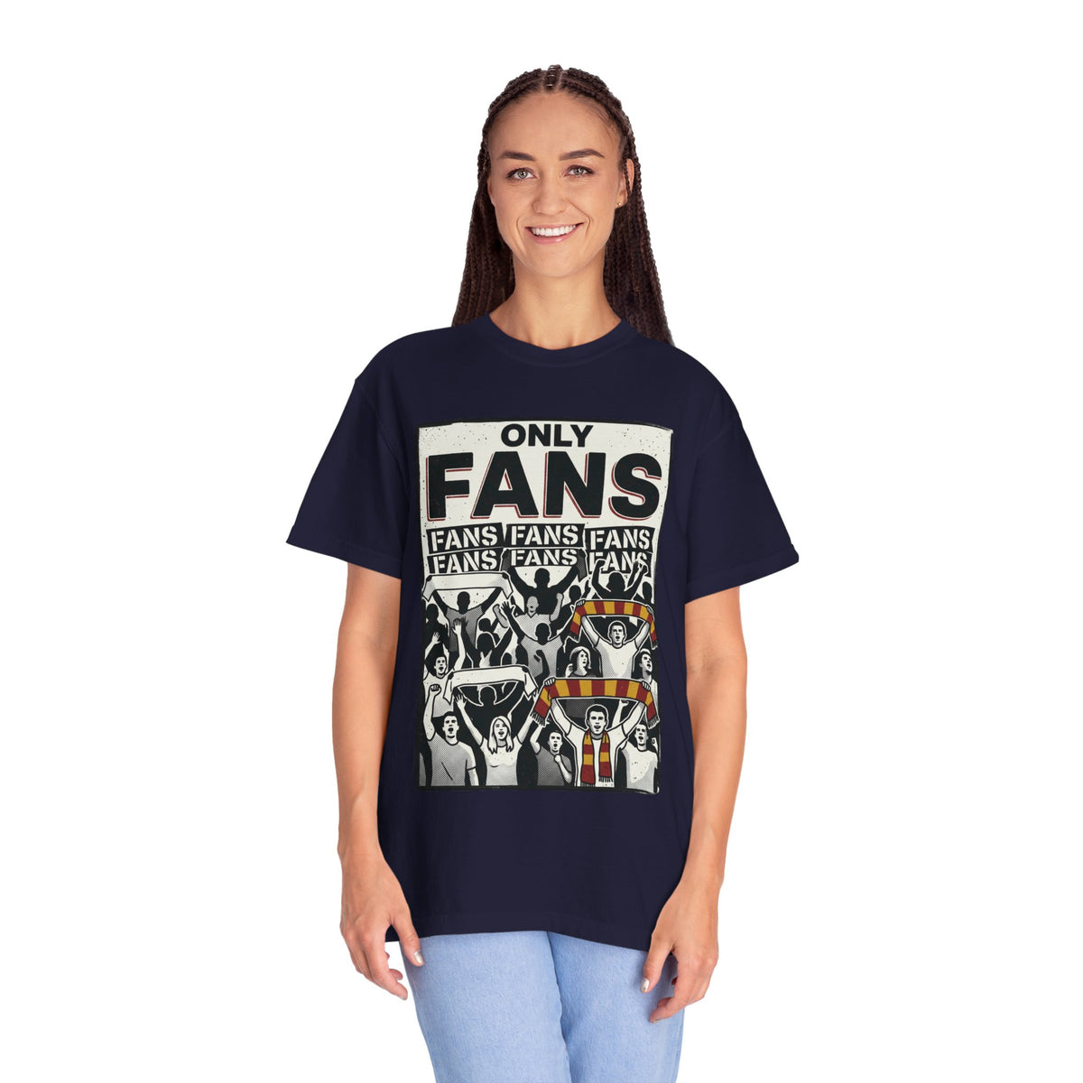 Only Fans Crowd Graphic T-Shirt — Vintage Sports Fan Tee