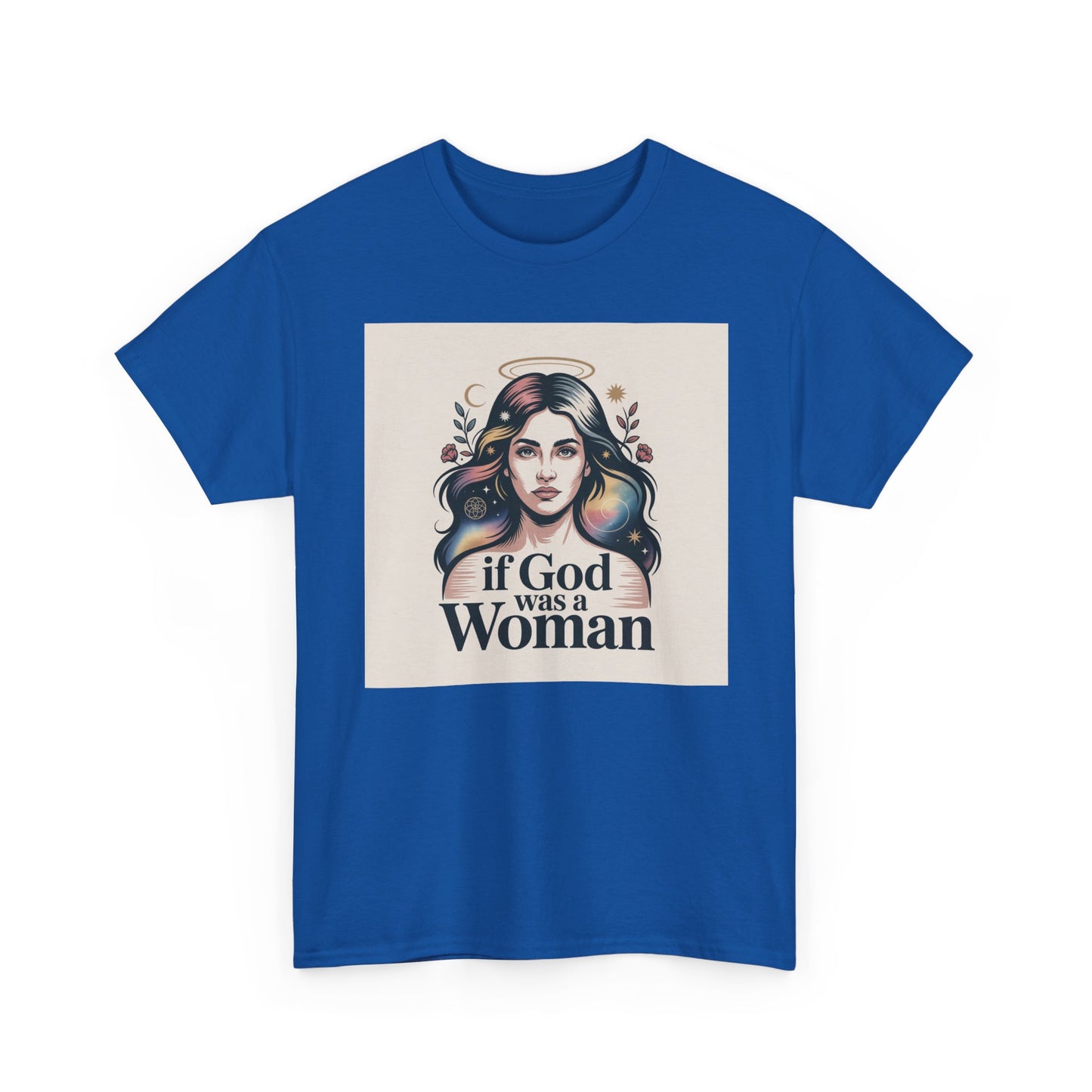 If God Was a Woman T-Shirt — Feminist Retro Portrait Tee