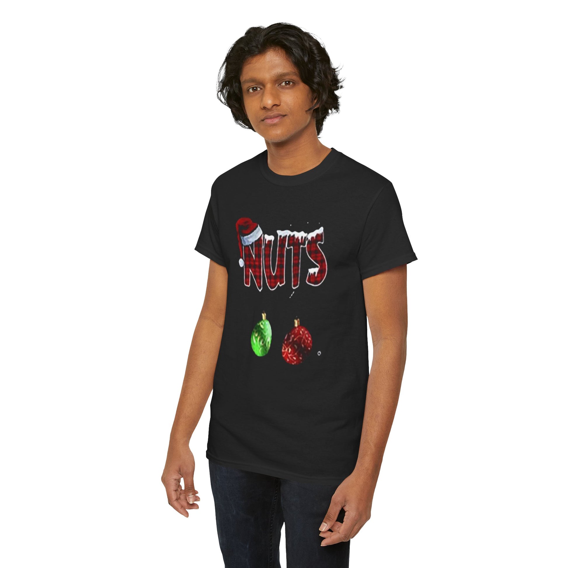 Holiday 'Nuts' Tee — Funny Christmas Ornament Graphic T-Shirt Printify