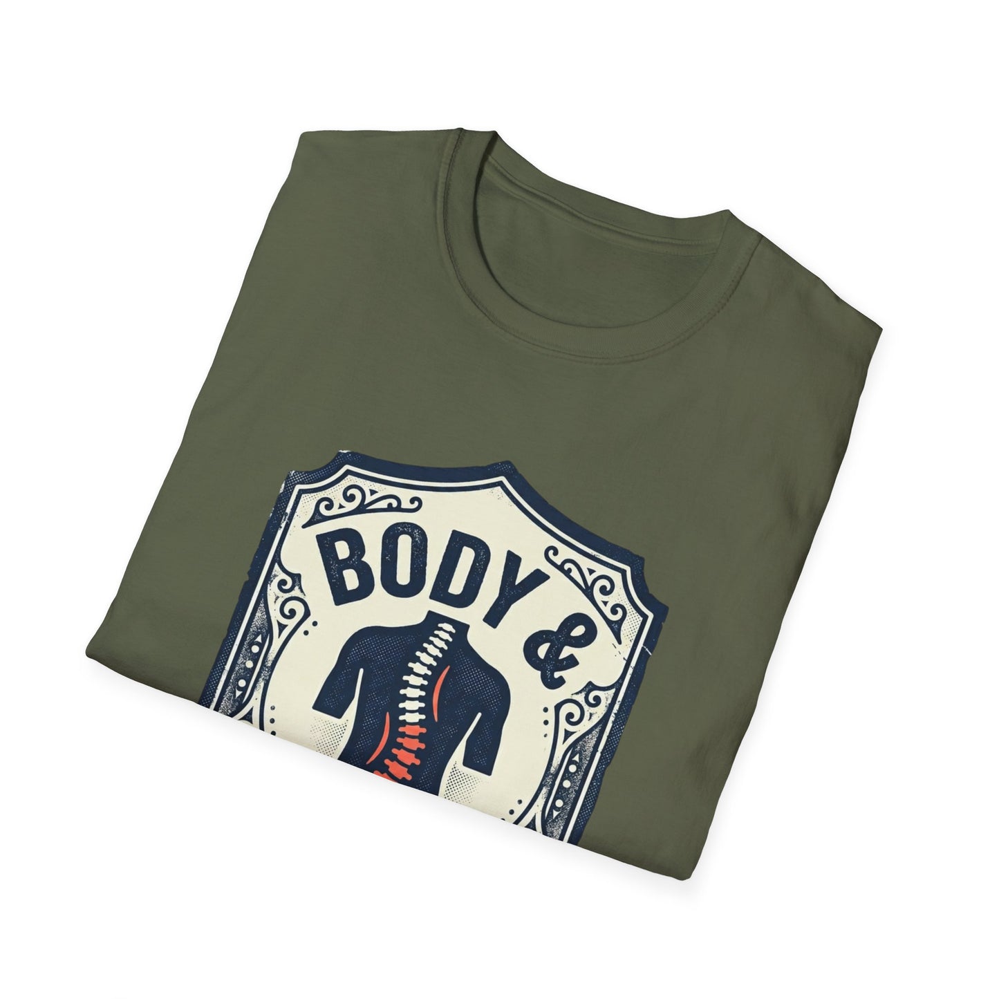 Back Hurts T-Shirt — Body & Back Hurts Graphic Tee for Spine Pain Relief Awareness