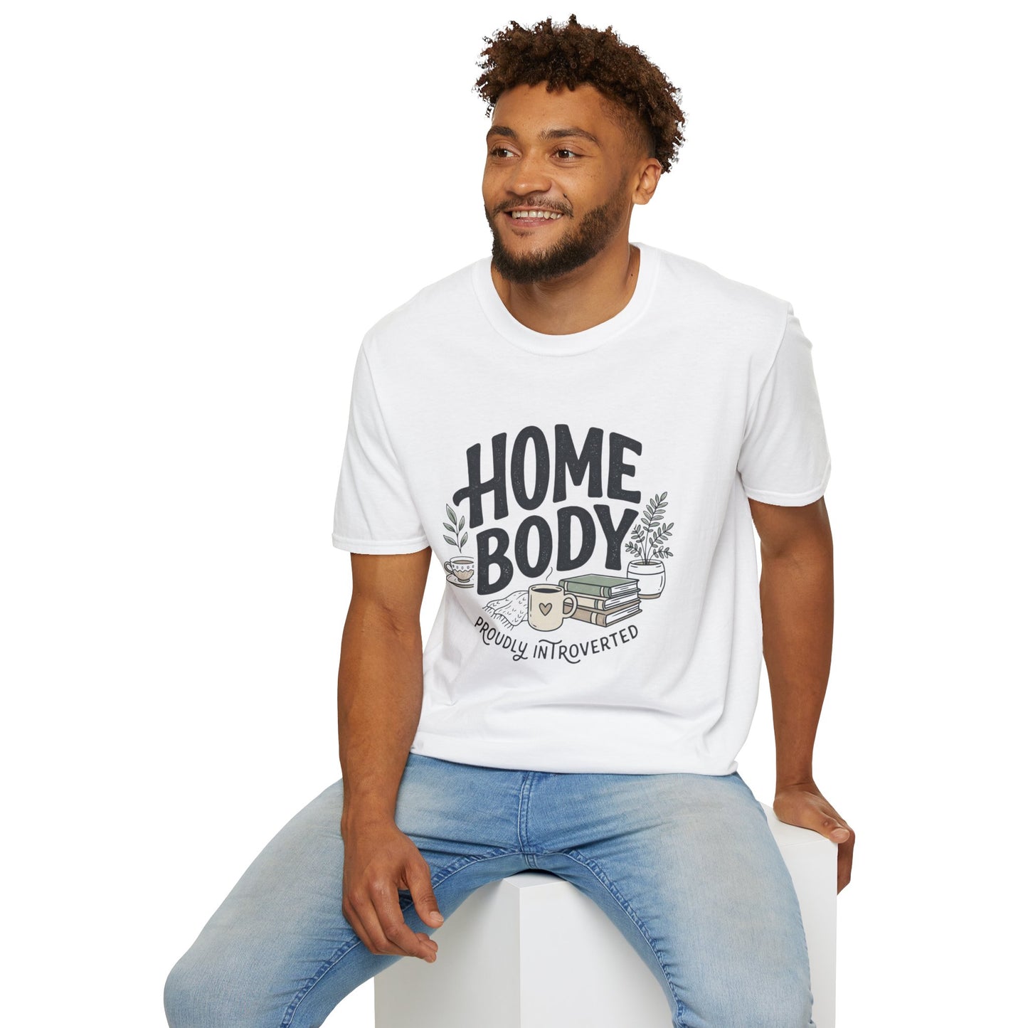 Homebody T-Shirt — 'Homebody Proudly Introverted' Cozy Graphic Tee