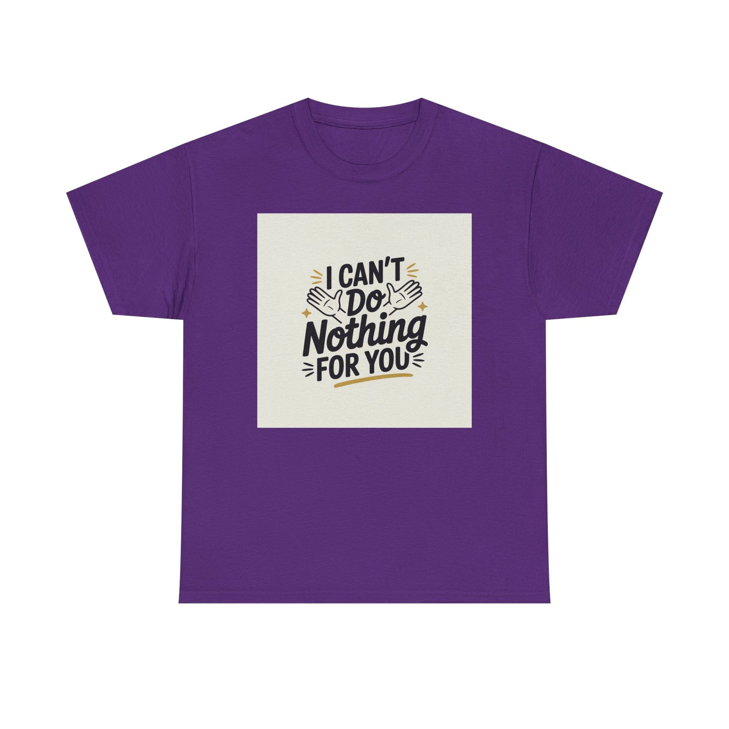 I Can't Do Nothing For You Tee — Funny Sarcastic Graphic Shirt