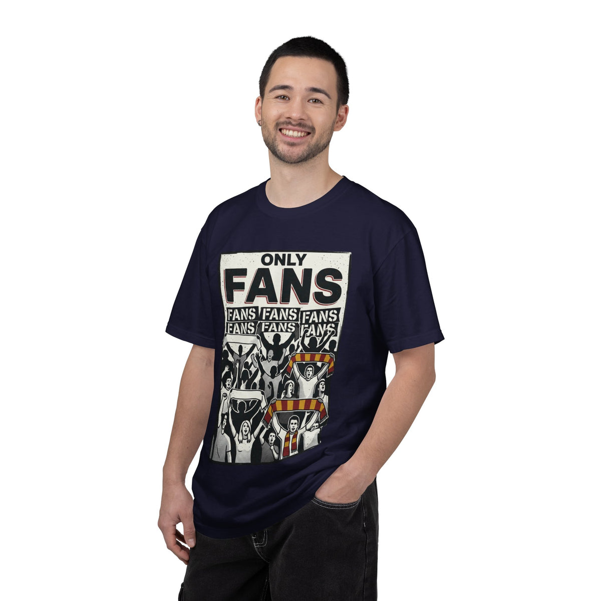 Only Fans Crowd Graphic T-Shirt — Vintage Sports Fan Tee