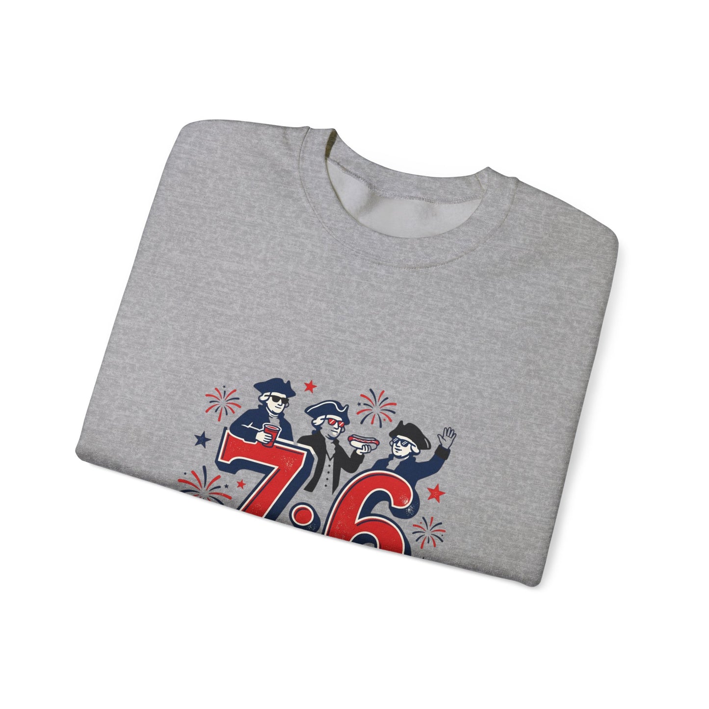 7·6 History Nerds Know Sweatshirt | 1776 patriotic vintage meme