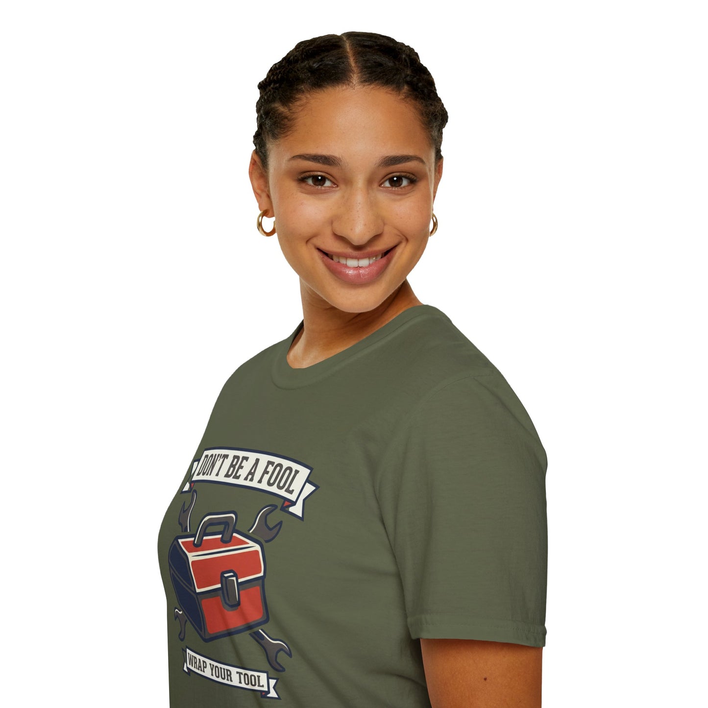 Don't Be a Fool Toolbox T‑Shirt — Wrap Your Tool Shirt for Mechanics & DIYers