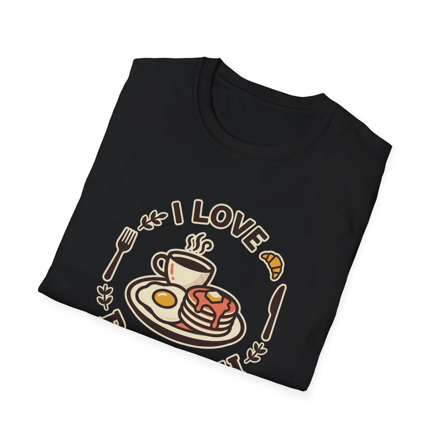 Brunch Lover T-Shirt – "I Love Brunch" Pancakes & Coffee Graphic Tee