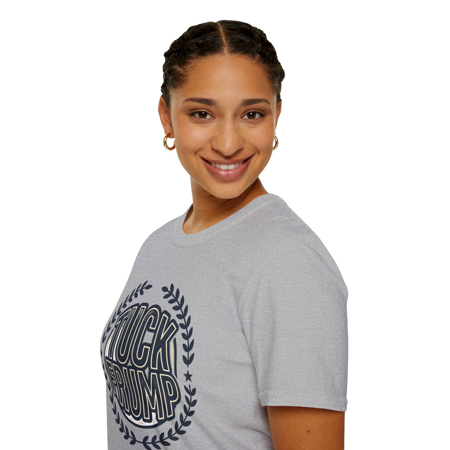 "Tuck Frump" Vintage Laurel Emblem Political Satire Tee