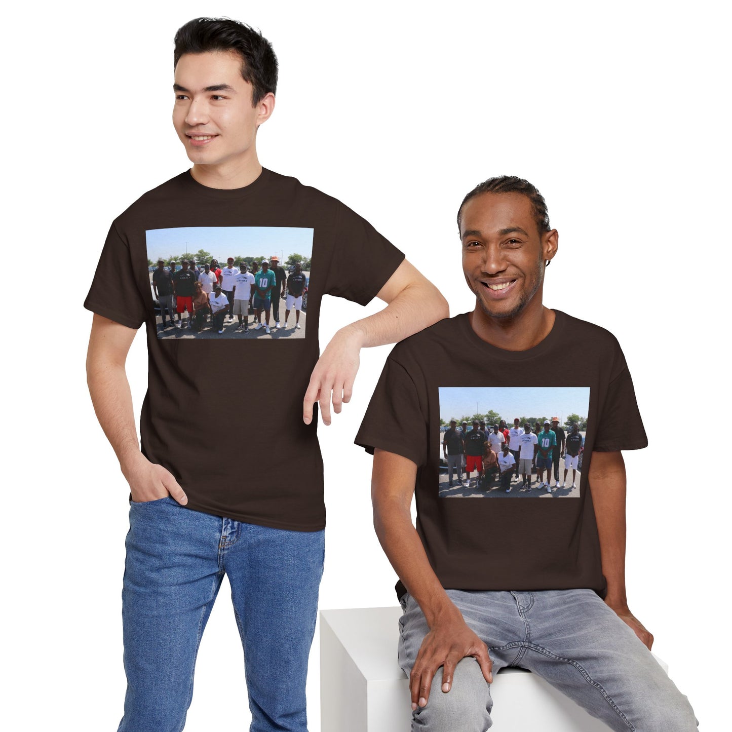 C-RYDERZ Group Photo Custom Tee — Personalized Reunion & Team Picture Shirt Printify