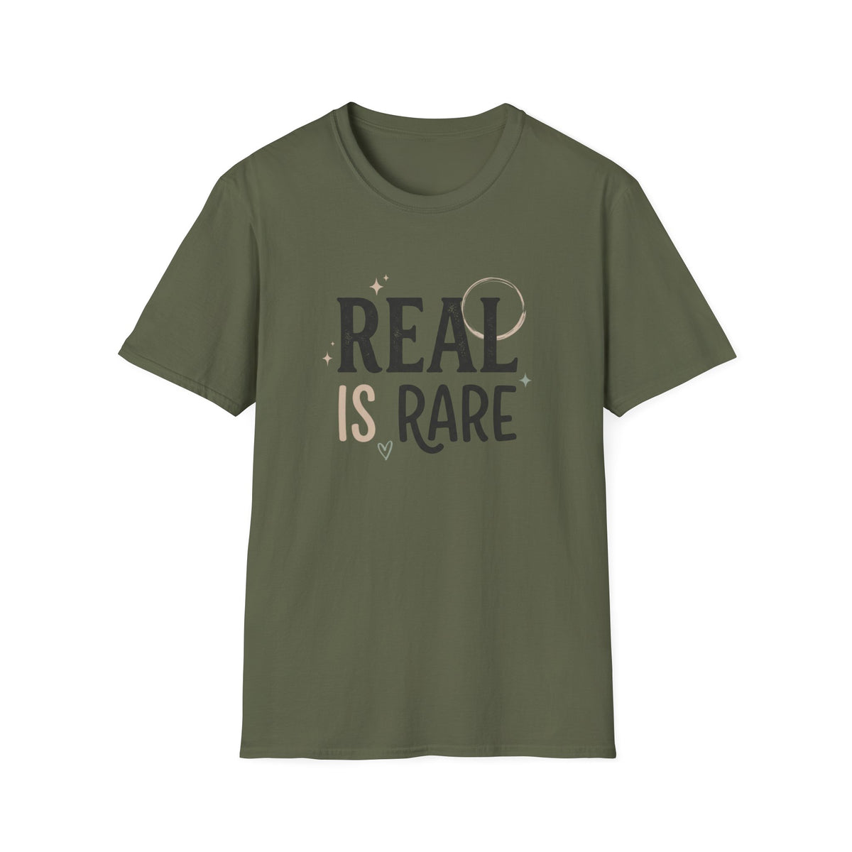 Real Is Rare Graphic Tee — Inspirational Casual Shirt
