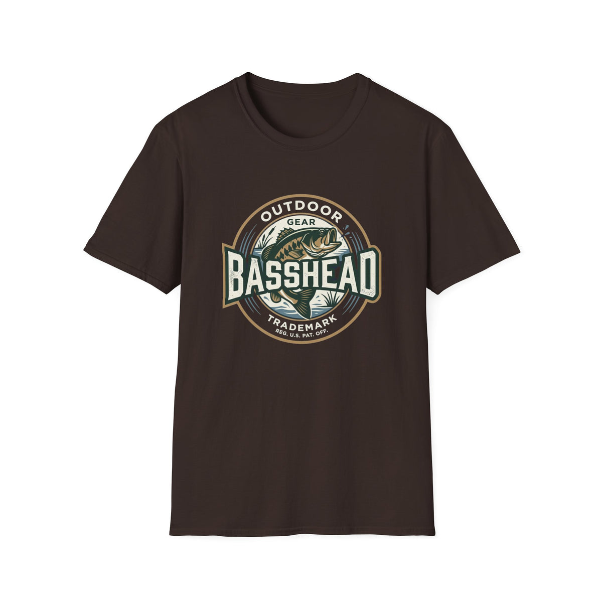 Basshead Fishing T-Shirt — Retro Bass Gear Tee
