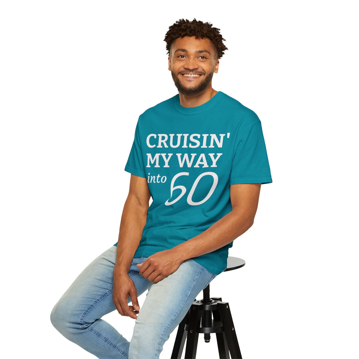 Cruisin' My Way Into 60 T-Shirt — 60th Birthday Tee