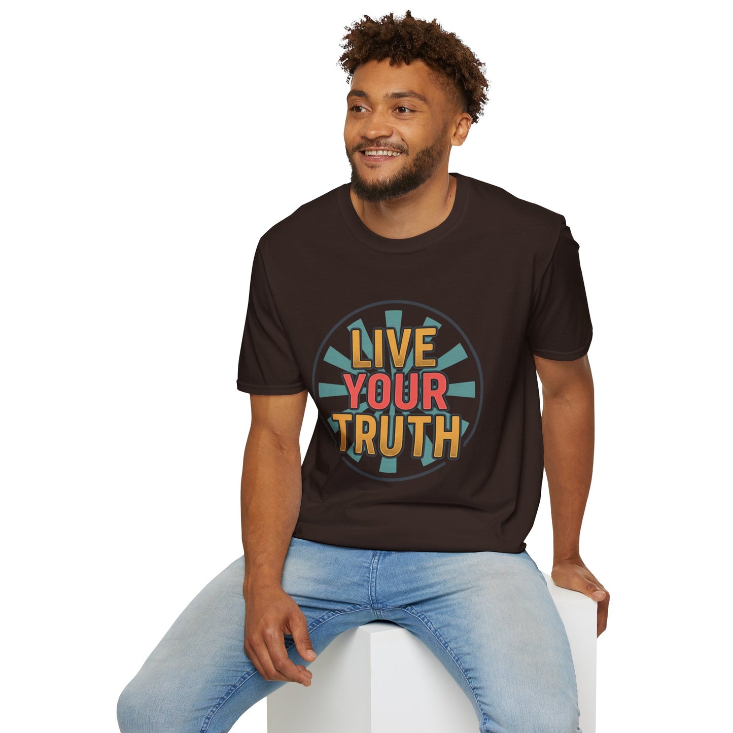 Live Your Truth T-Shirt — Retro Inspirational Graphic Tee